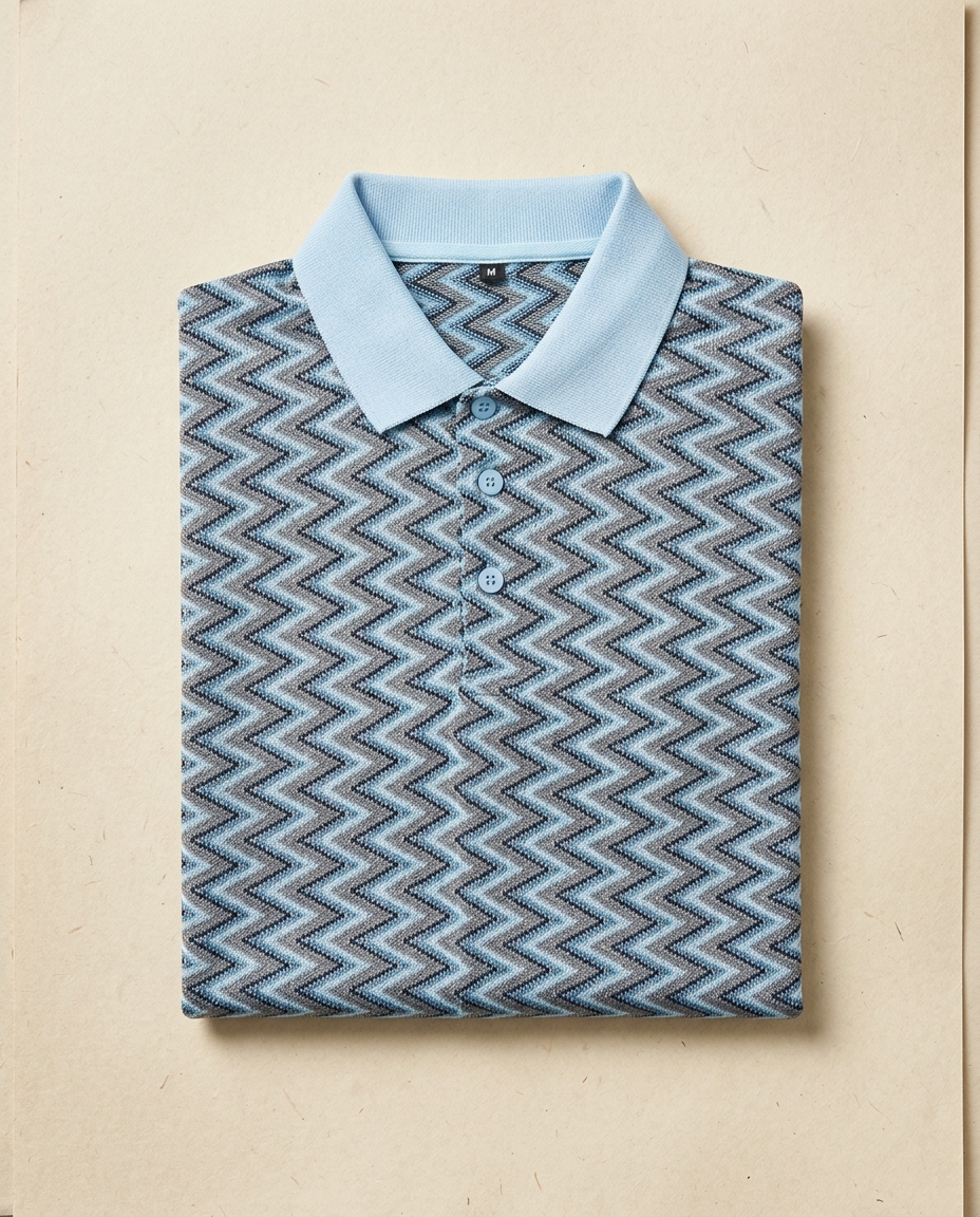 Static Zigzag Polo — Mono
